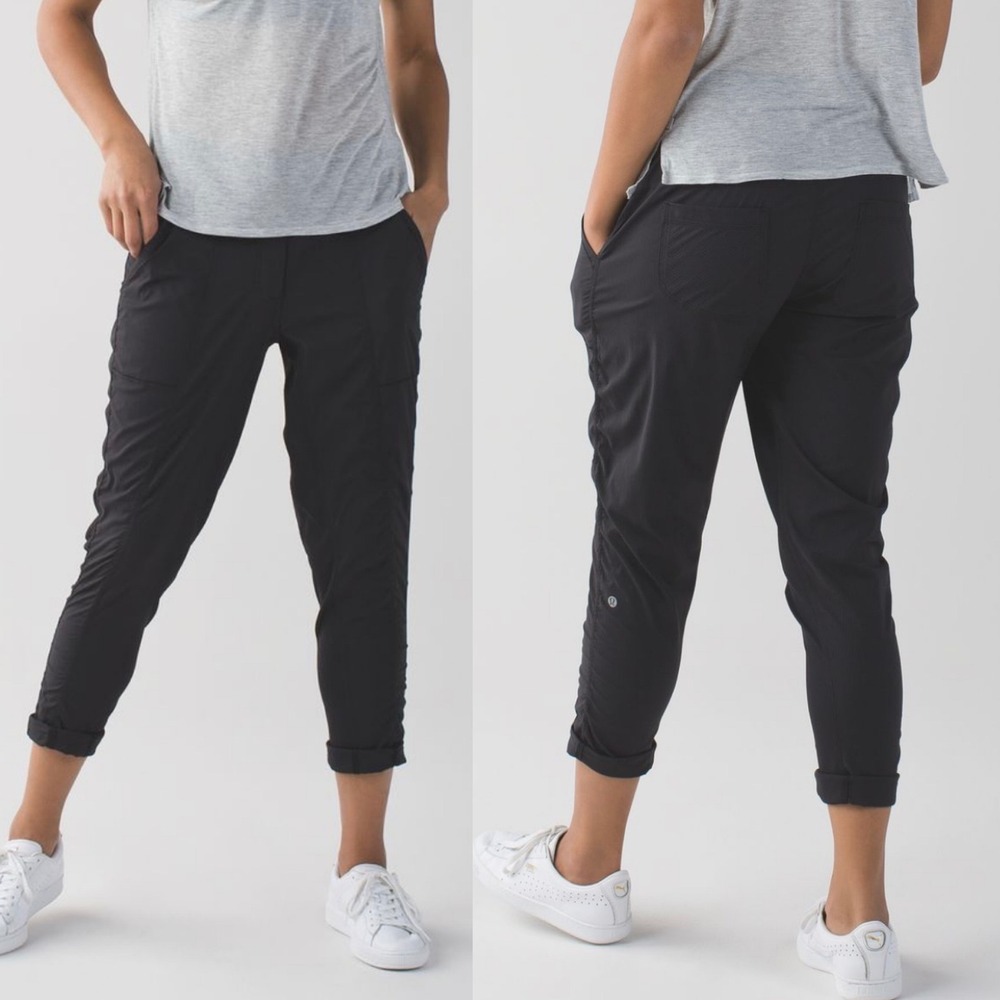 Lululemon Street To Studio Dance Joggers Black Womens Size 6 Pants LW5J84S Run‎